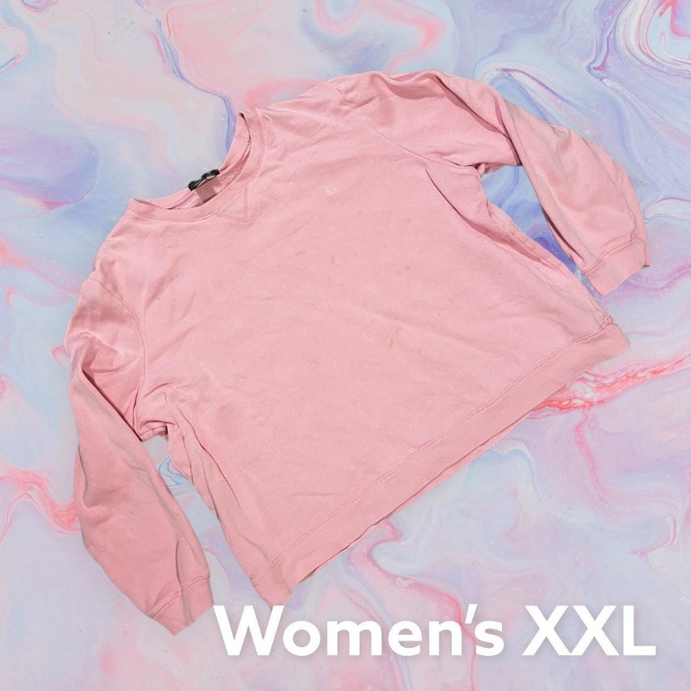 XXL Pink Polo Sweatshirt